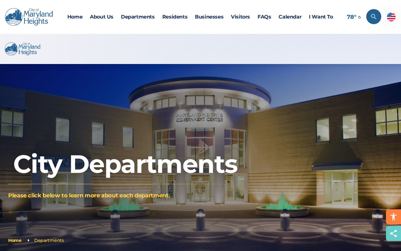 Maryland Heights residents directory city department records route