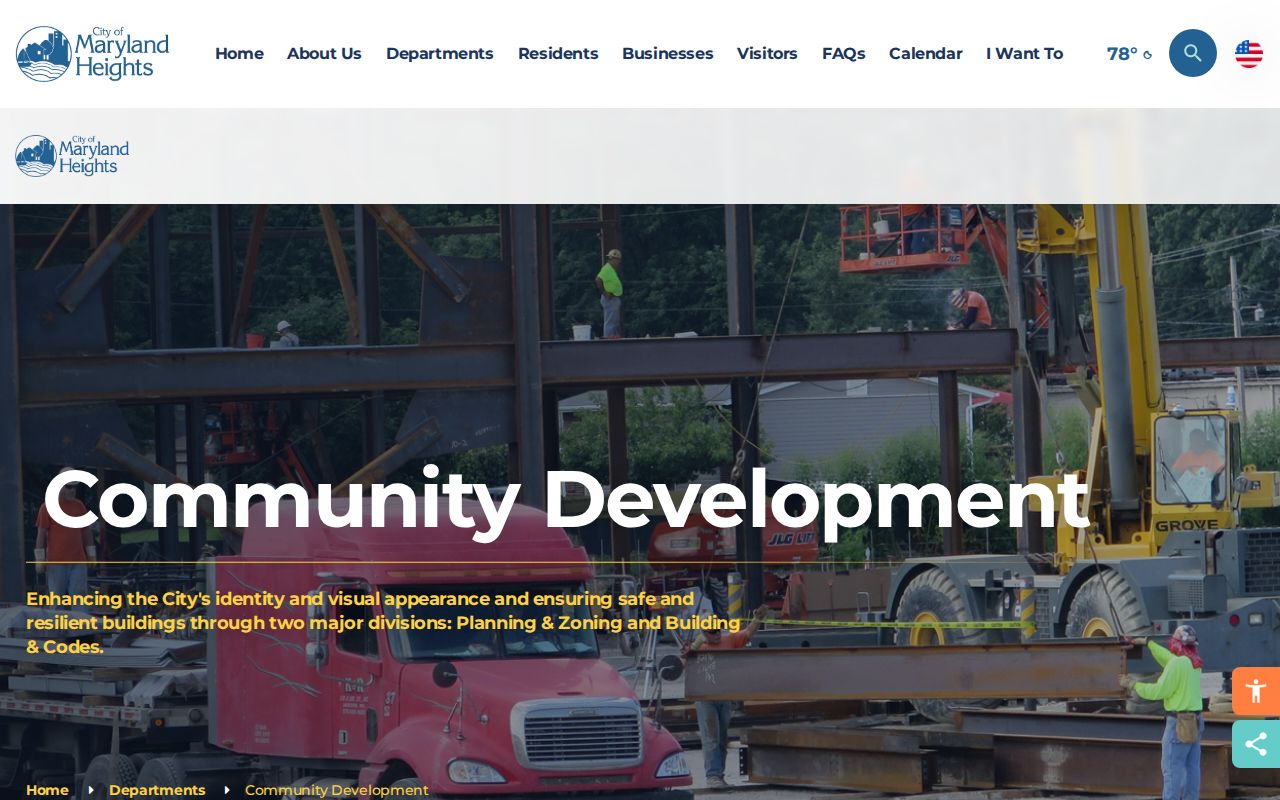 Maryland Heights neighbors Community Development records page